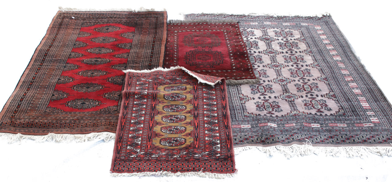 Handknutna mattor 4st, orientaliska