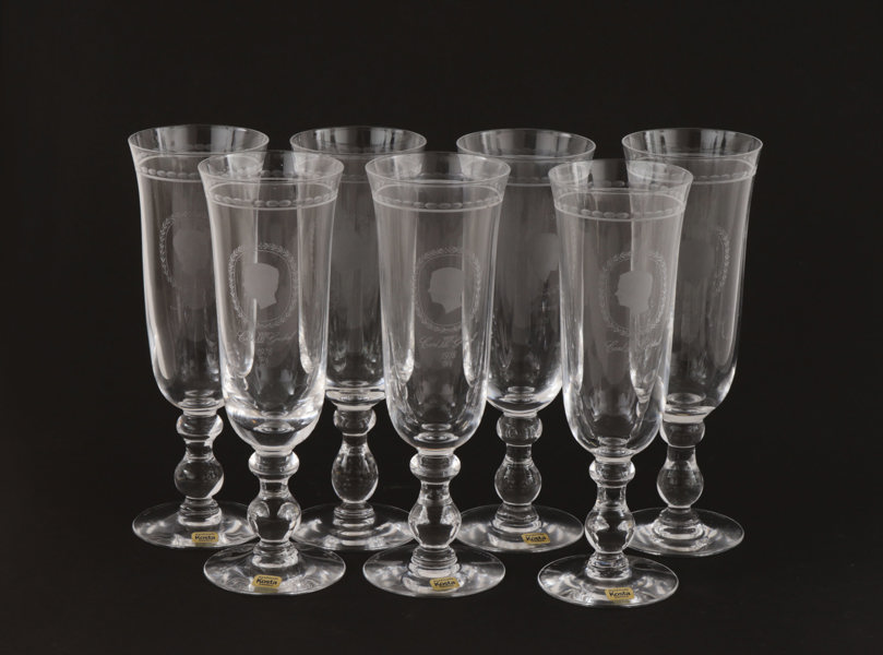 Champagneglas 7st, Kosta