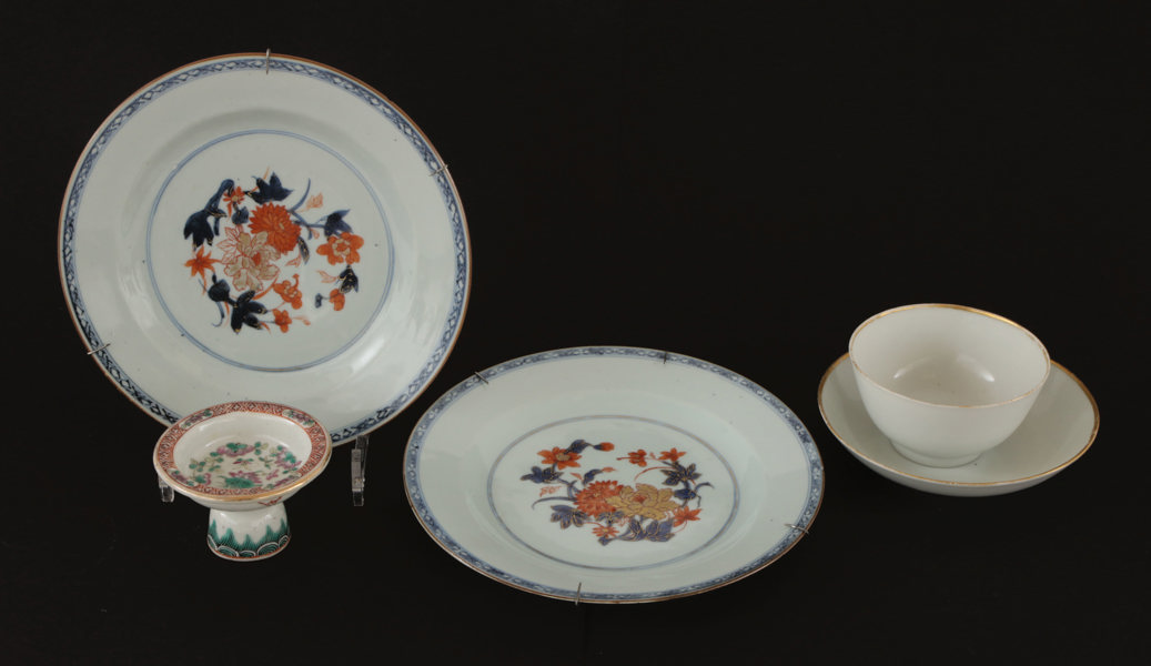 Porslin 5 delar, Kina, 17/1800-tal