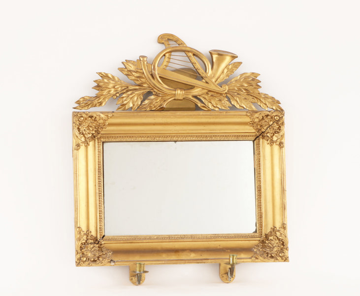 Spegellampett, senempire, omkring 1800-talets mitt