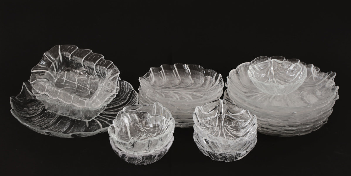 Matservisdelar, "Eden", Lars Hellsten för Orrefors