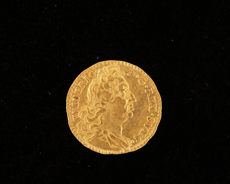 Guldmynt, 1/4 dukat, Sverige, Fredrik I, 1733