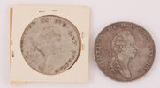 Mynt 2st, 1 riksdaler silvermynt, Gustaf III, 1776/77