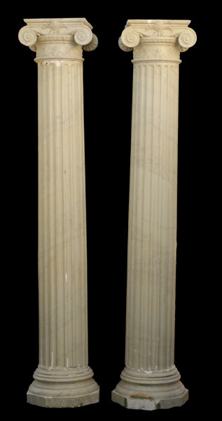 Dekorationskolonner ett par, 1900-talets början