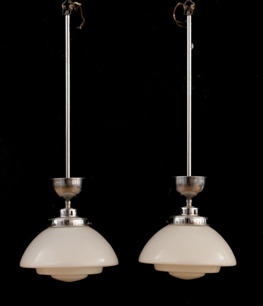 Taklampor ett par, funkis, 1940-tal