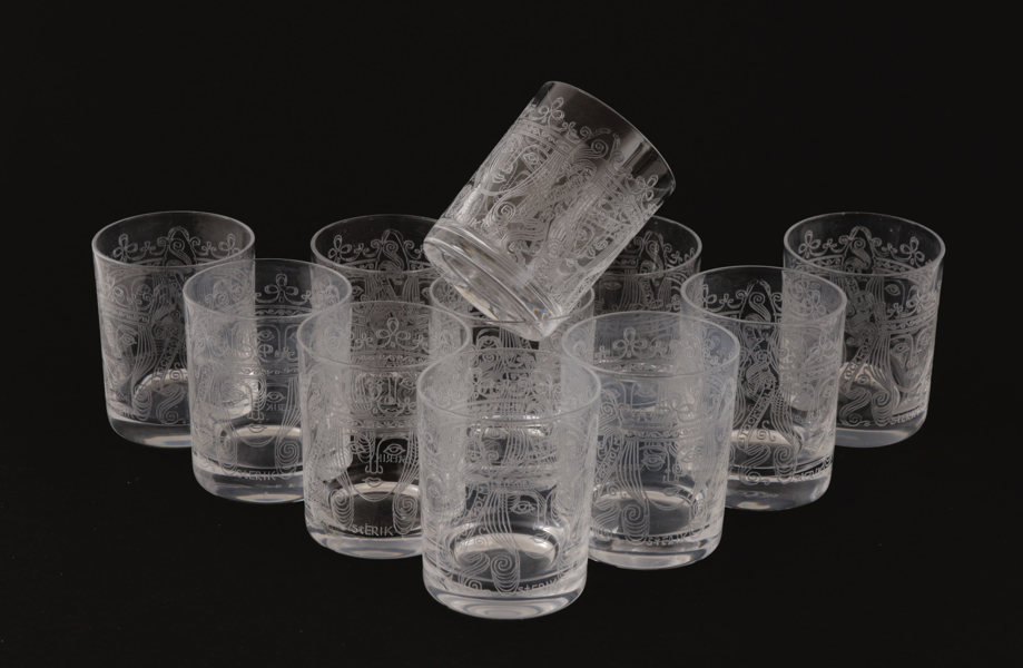 Whiskeyglas 11st, "St.Erik", Vicke Lindstrand