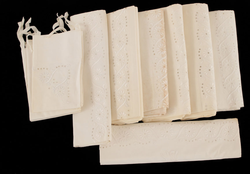 Lakan 8st samt örngott 3st