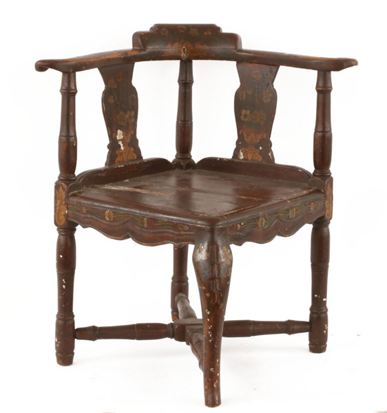 Puderstol, senbarock, 1700-tal