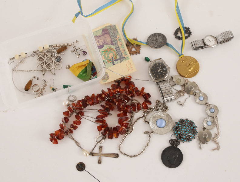 Parti smycken, m.m. bl.a. i silver