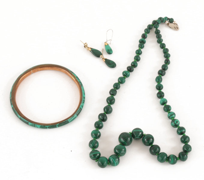 Malakitsmycken 5 delar