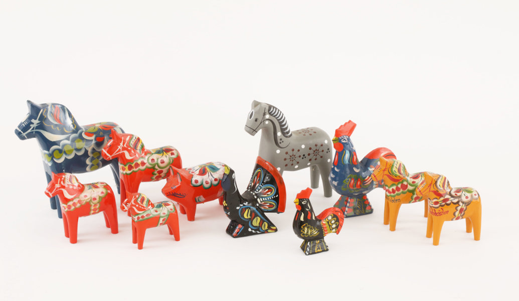 Träskulpturer 11 delar