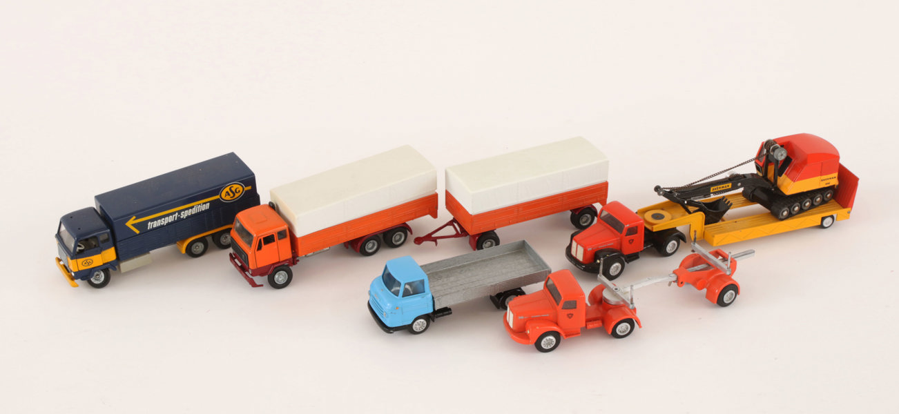 Leksaksfordon 6st, Tekno samt Nacoral