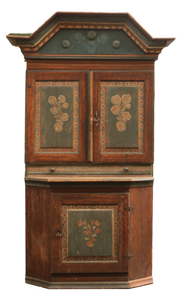 Skänkskåp, allmoge, daterat 1827