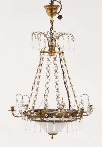 Ljuskrona, gustaviansk stil, 1900-talets andra hälft