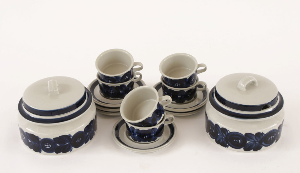 Servisdelar, "Anemone", Ulla Procopé för Arabia