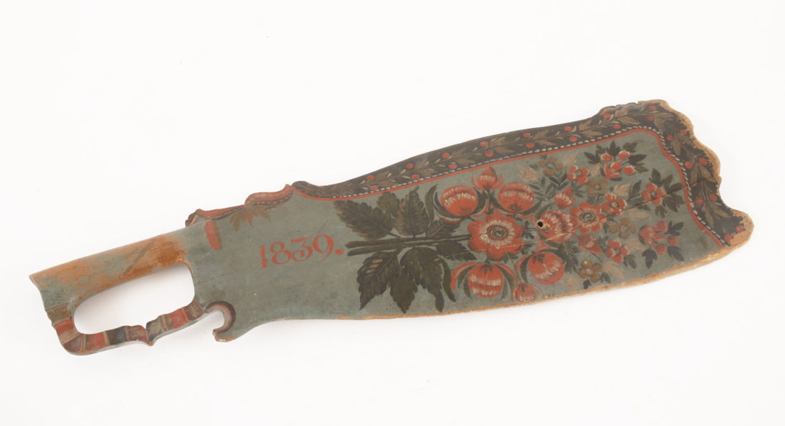 Skäktkniv, allmoge, Hälsingland, daterad 1839