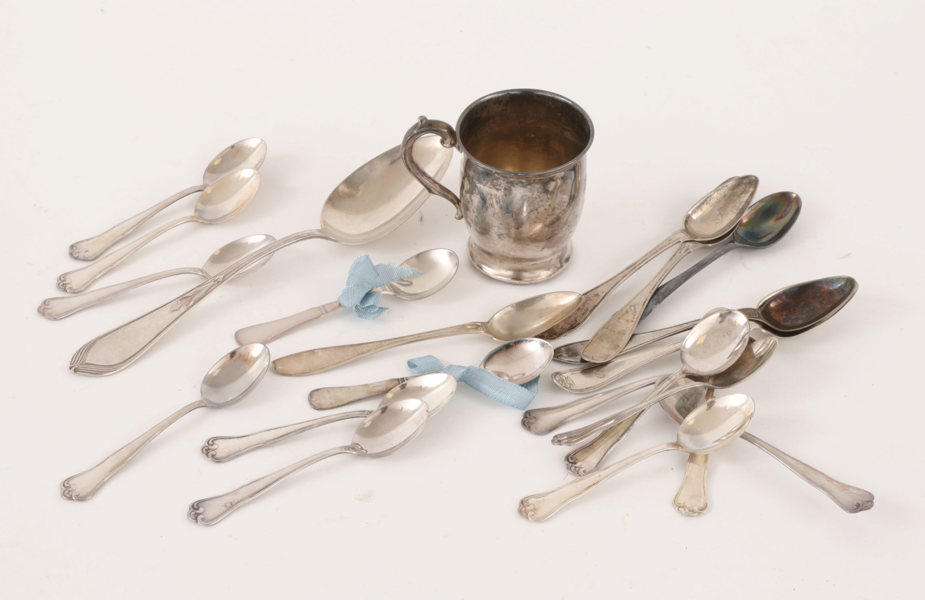 Parti silverföremål