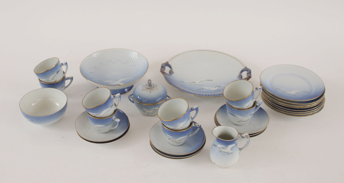 Kaffeservisdelar, "Måsen", Bing & Gröndahl, Danmark