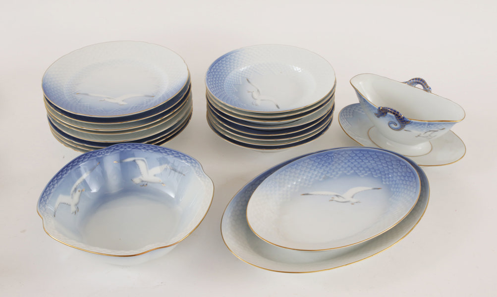 Matservisdelar, "Måsen", Bing & Gröndahl, Danmark