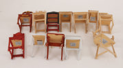 Dockhusstolar 12st, formgivna av Curt Ericson, Taserud