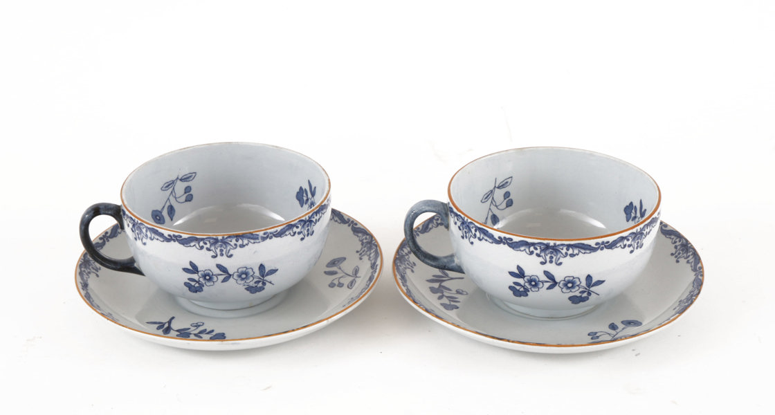 Frukostkoppar ett par, "Ostindia", Rörstrand