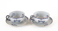 Frukostkoppar ett par, "Ostindia", Rörstrand
