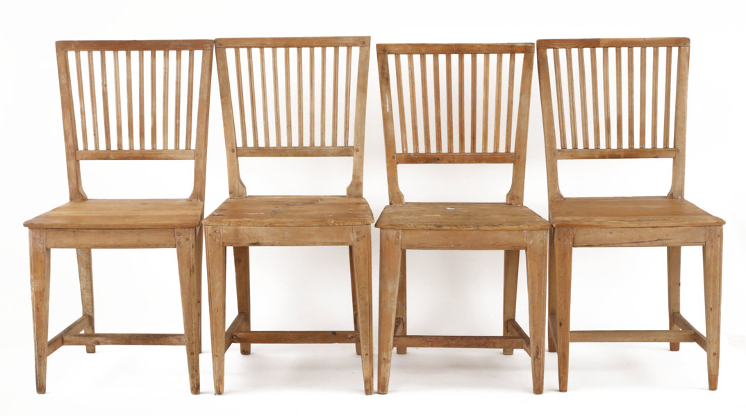 Stolar 6st, allmoge, Leksandsmodell, 1800-tal