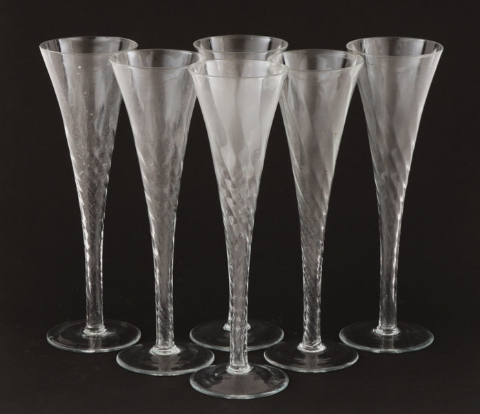 Champagneglas 6st, 19/2000-tal