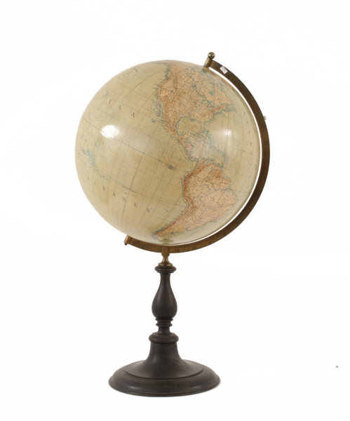 Stor jordglob, H..Kiepert, Arvid Kempe, daterad 1909