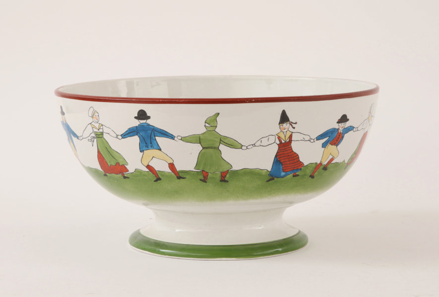 Bålskål, "Daldansen", Rörstrand, tidigt 1900-tal