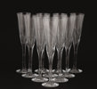 Champagneglas 10st, "Line", Anna Ehrner för Kosta Boda
