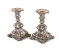 Ljusstakar ett par, silver, barockstil, 1900-talets första hälft