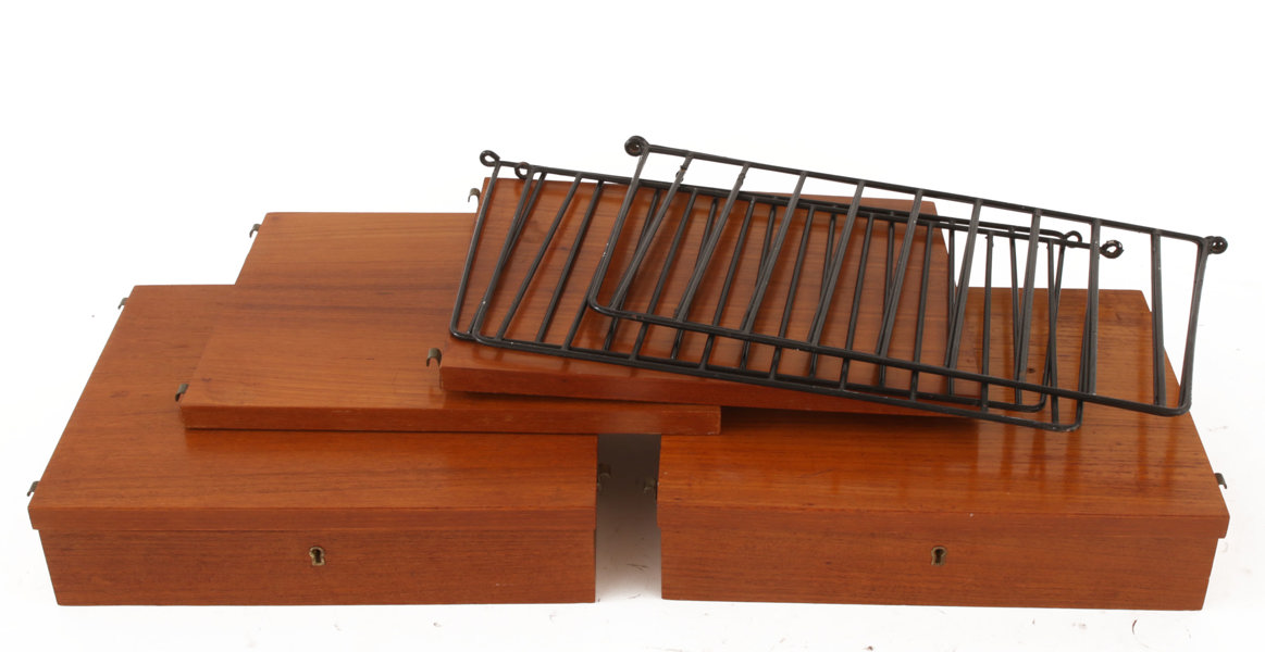 Vägghyllor 2st, String, 1950/60-tal