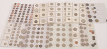 Parti äldre och antika mynt, mestadels USA