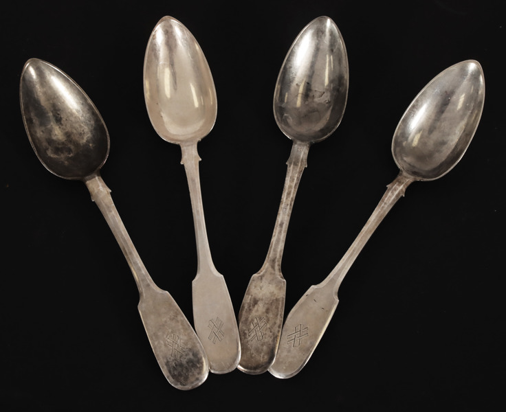 Matskedar 4st, silver, Ryssland, St.Petersburg, 1861