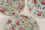 Tallrikar 3st, Kina, Qianlong, 1700-tal