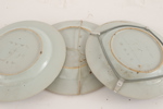 Tallrikar 3st, Kina, Qianlong, 1700-tal