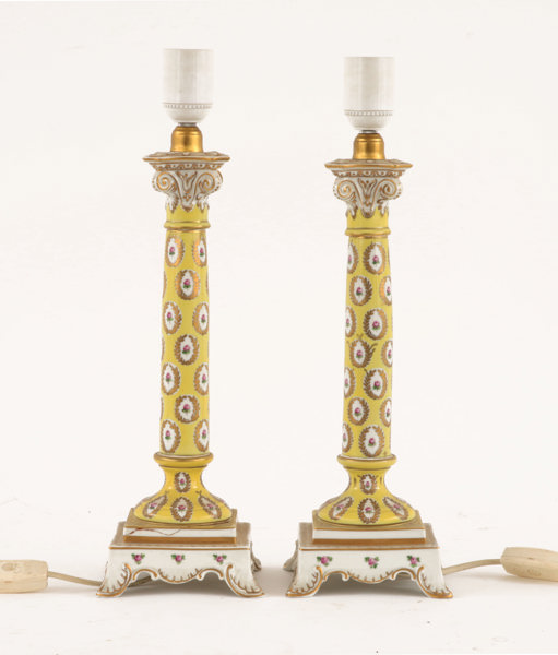 Bordslampor ett par, Dresden, Tyskland