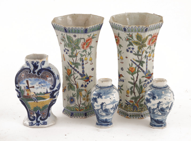 Fajans 5 delar, 17/1800-tal