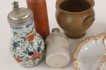 Keramik 7 delar, bl.a. 17/1800-tal