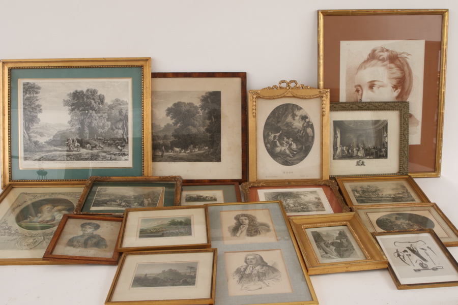Konst och grafik 18 delar, bl.a. 1700-tal