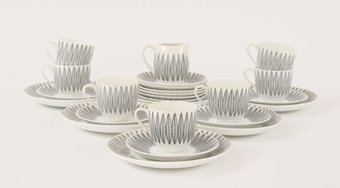 Kaffeservisdelar, "Salix", Stig Lindberg för Gustavsberg