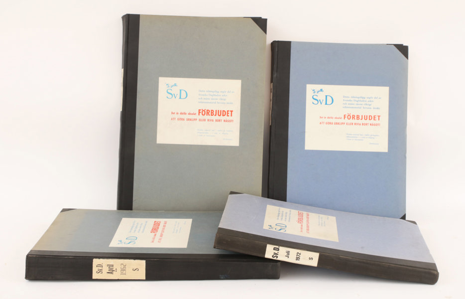 Tidningslägg, Svenska Dagbladet, 1959, 1962, 1972 samt 1974