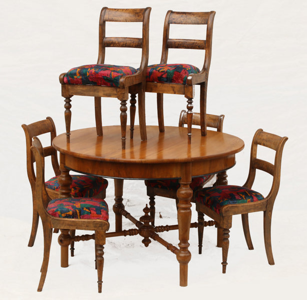 Matsalsmöblemang 7 delar, 1800-tal