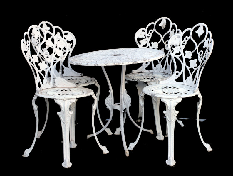 Cafémöbel 5 delar, 1900-talets andra hälft