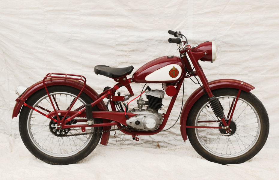 Motorcykel, "Rödmyran", NV JB, Nymans Verkstäder, 1950-tal