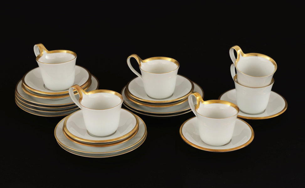 Kaffeservisdelar, "Golden Sun", Sigvard Bernadotte för Bing & Gröndahl