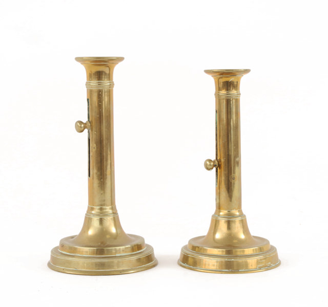 Ljusstakar 2st, 1800-tal