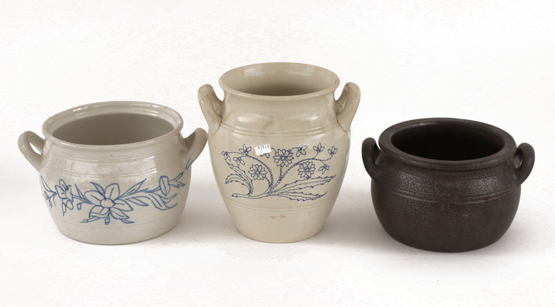 Syltkrukor 3st, Gustavsberg, Rörstrand samt Höganäs