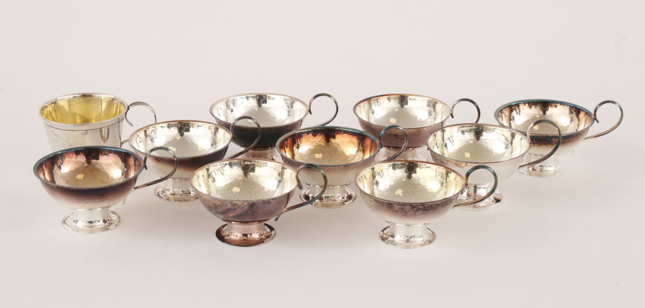 Muggar 10st, silver, 1900-tal